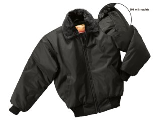 Liberty Uniforms Public Safety Outerwear Security Bomber w/Epaulets-Liberty Uniforms